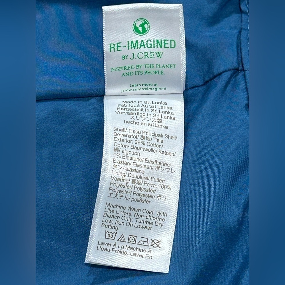 J. Crew Blue Button-Front Mini Skirt - Picture 10 of 13